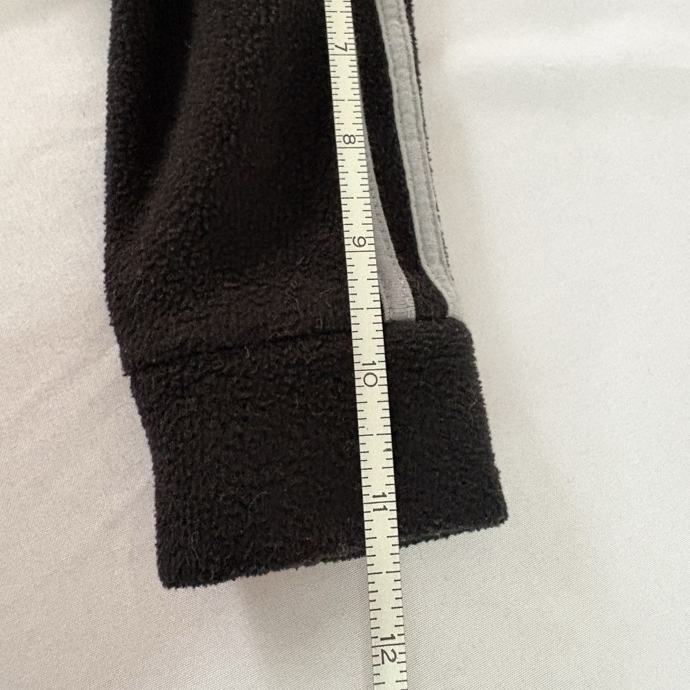 Adidas Baby Fleece Footed Sleeper Grey‎ Black 3-Stripes AM0027 6M - Picture 8 of 8